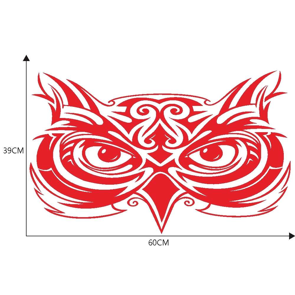D-921 Eagle Totem Pattern Car Modified Decorative Sticker(Black)