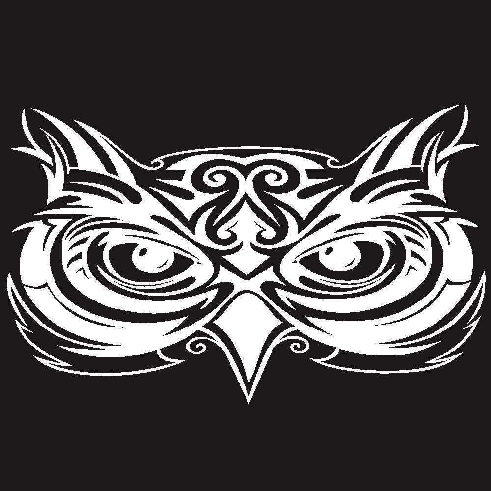 D-921 Eagle Totem Pattern Car Modified Decorative Sticker(Black)