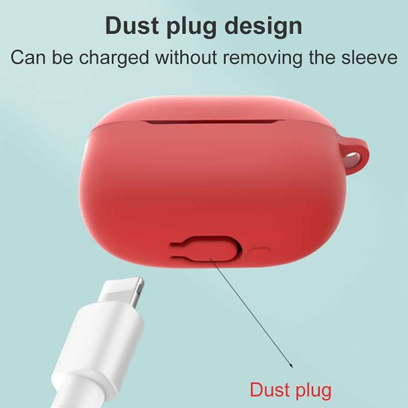 For Redmi Buds4 Pro Silicone Earphone Protective Case with Hook(Red)