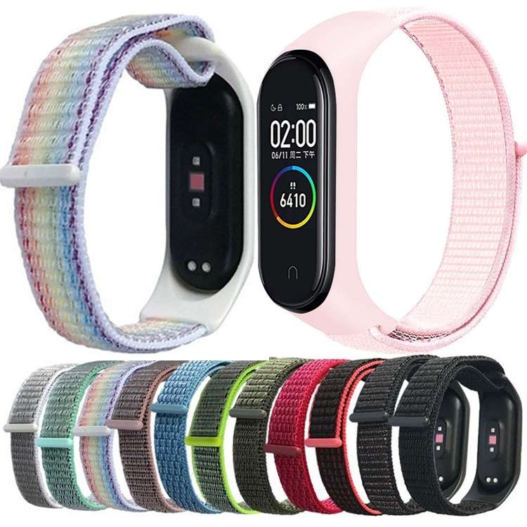 For Xiaomi Mi Band 7 Nylon Weave Watch Band(Cape Blue)