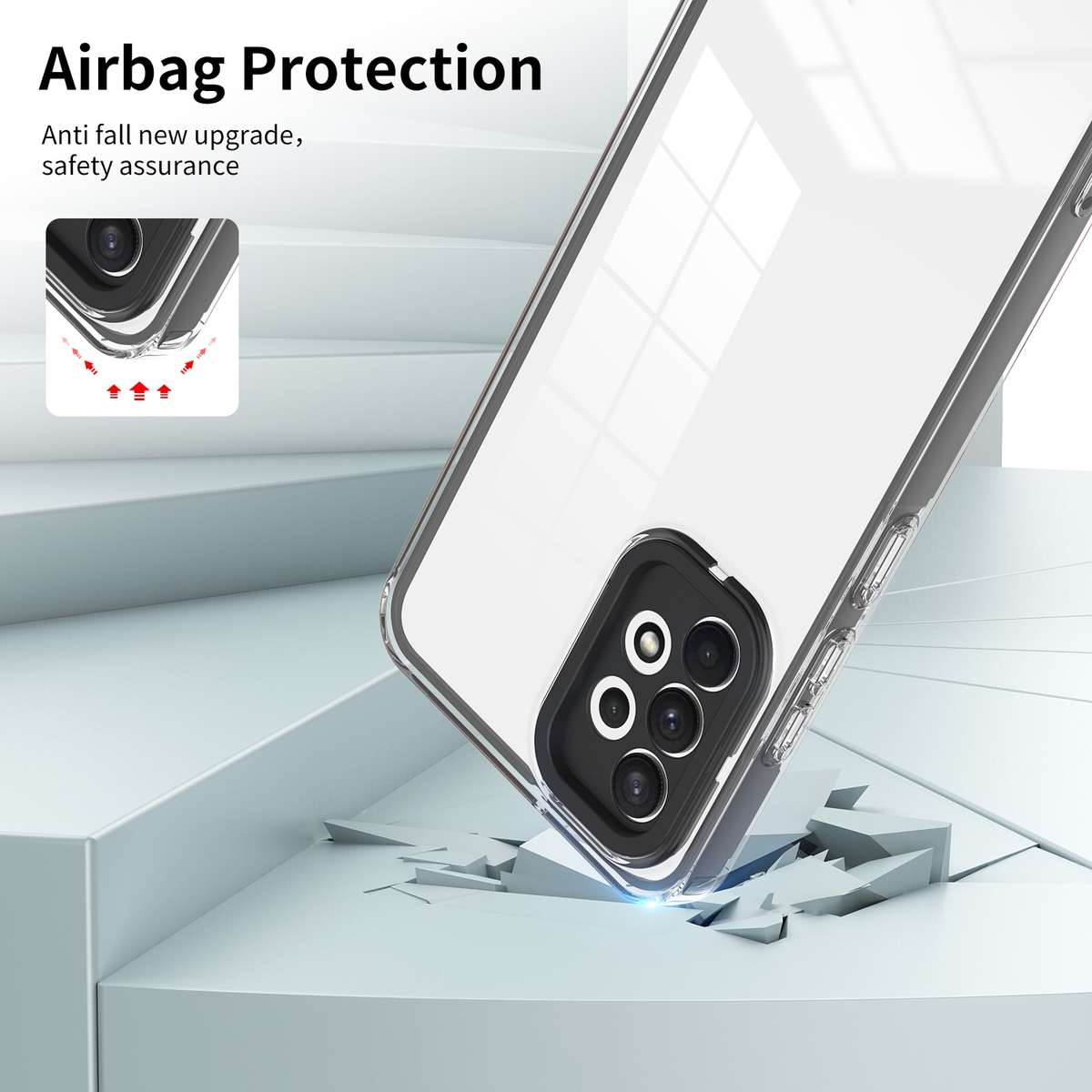 For OPPO A57s Leather Phone Case(Blue)