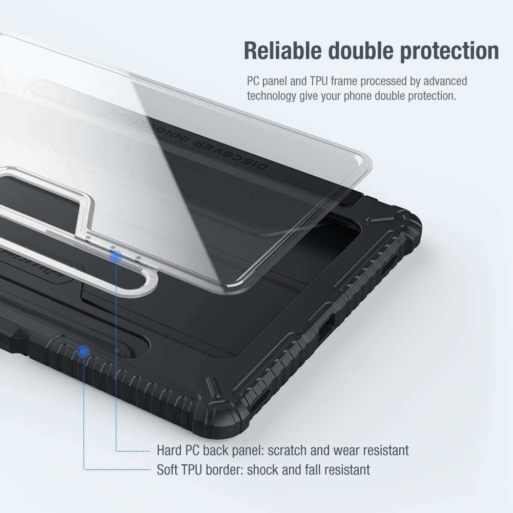 For Samsung Galaxy Tab S7 NILLKIN Bumper Pro Camshield Tablet Leather Case(Blue)