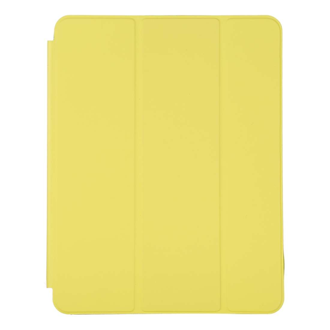 For iPad Pro 12.9 inch (2020/2021) 3-fold Horizontal Flip Smart Leather Tablet Case w ... (Yellow)
