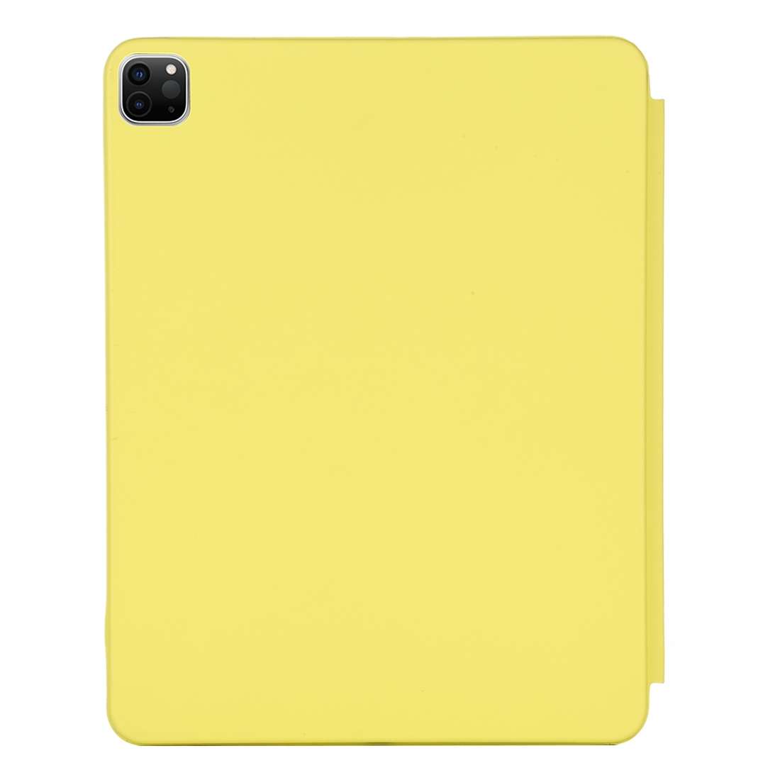 For iPad Pro 12.9 inch (2020/2021) 3-fold Horizontal Flip Smart Leather Tablet Case w ... (Yellow)