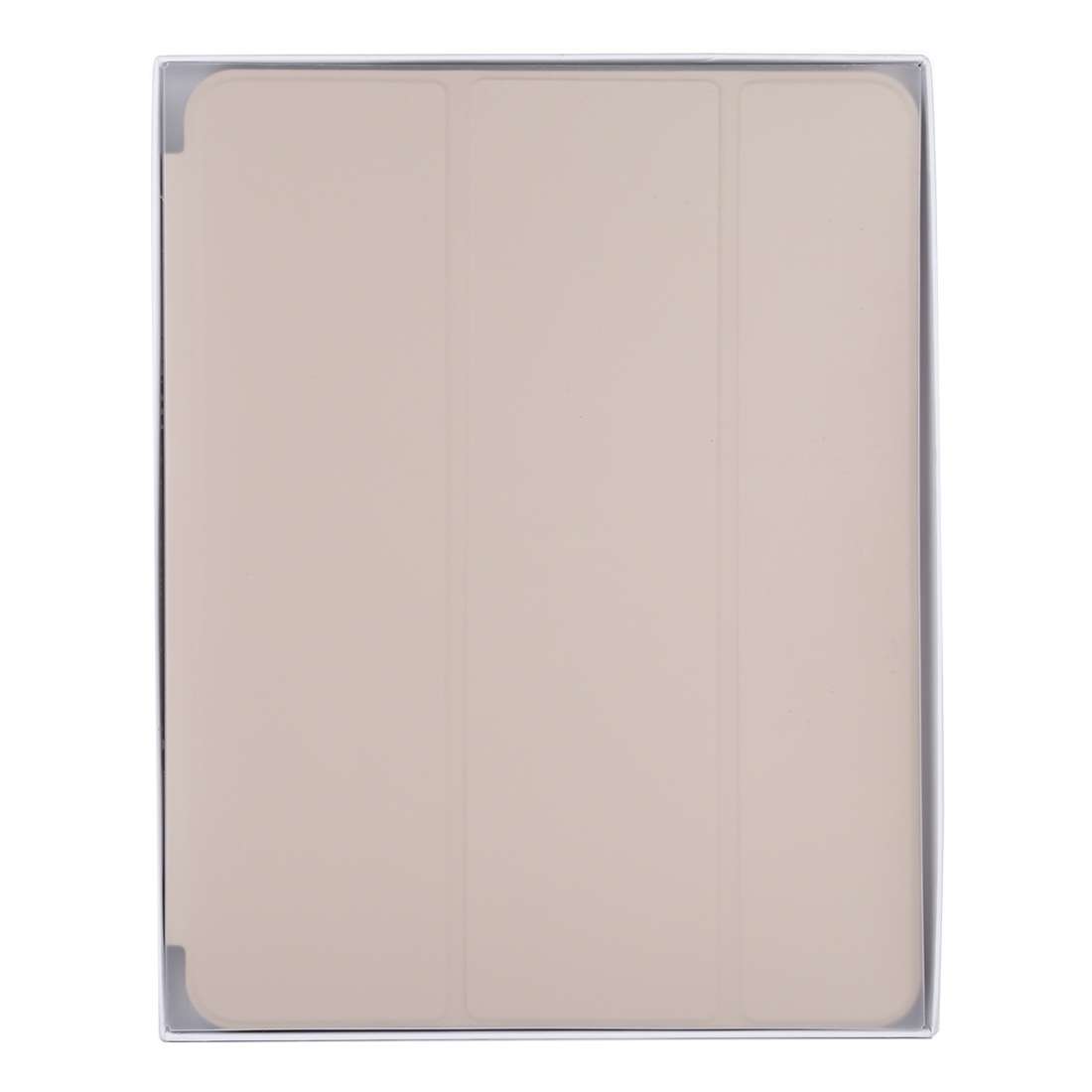For iPad Pro 12.9 inch (2020/2021) 3-fold Horizontal Flip Smart Leather Tablet Case wit ... (Grey)
