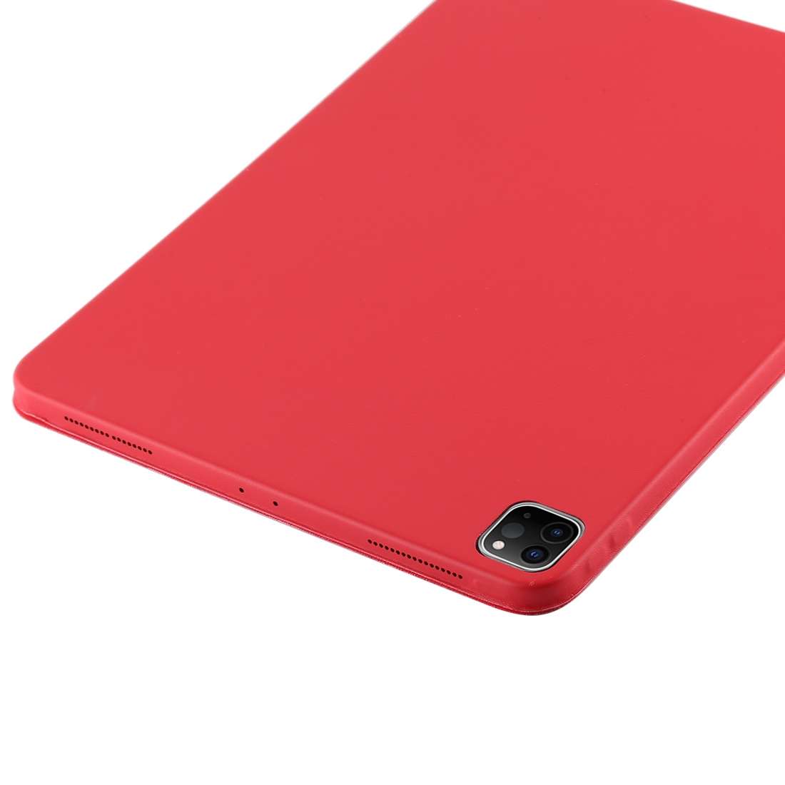 For iPad Pro 12.9 inch (2020/2021) 3-fold Horizontal Flip Smart Leather Tablet Case with ... (Red)