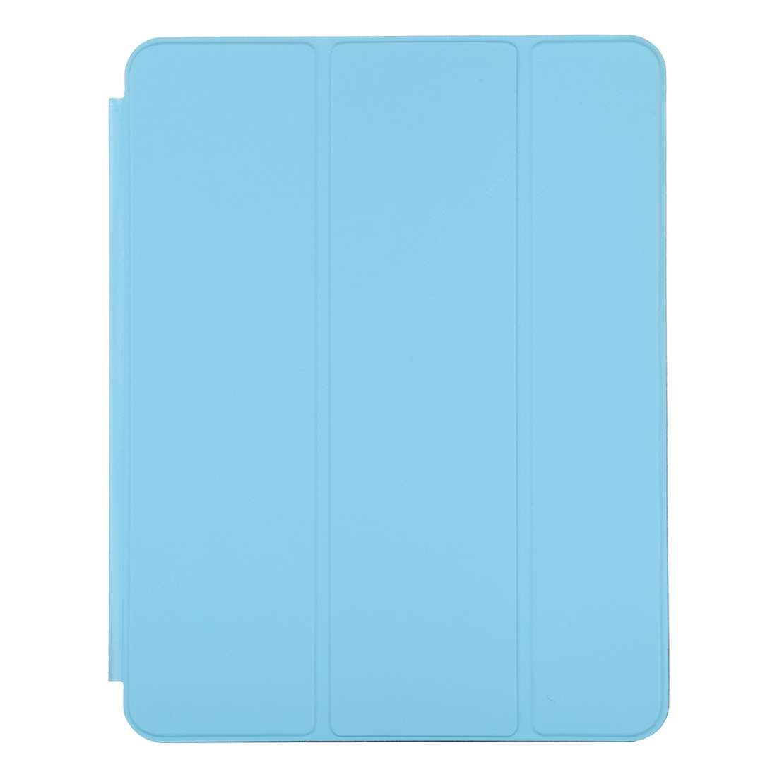 For iPad Pro 12.9 inch (2020/2021) 3-fold Horizontal Flip Smart Leather Tablet Case wit ... (Blue)