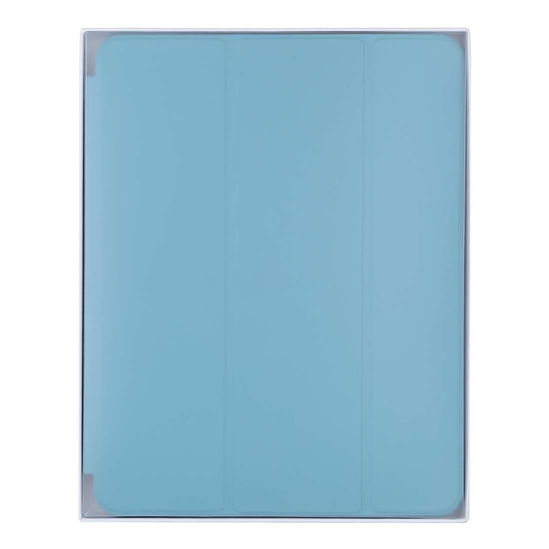 For iPad Pro 12.9 inch (2020/2021) 3-fold Horizontal Flip Smart Leather Tablet Case wit ... (Blue)