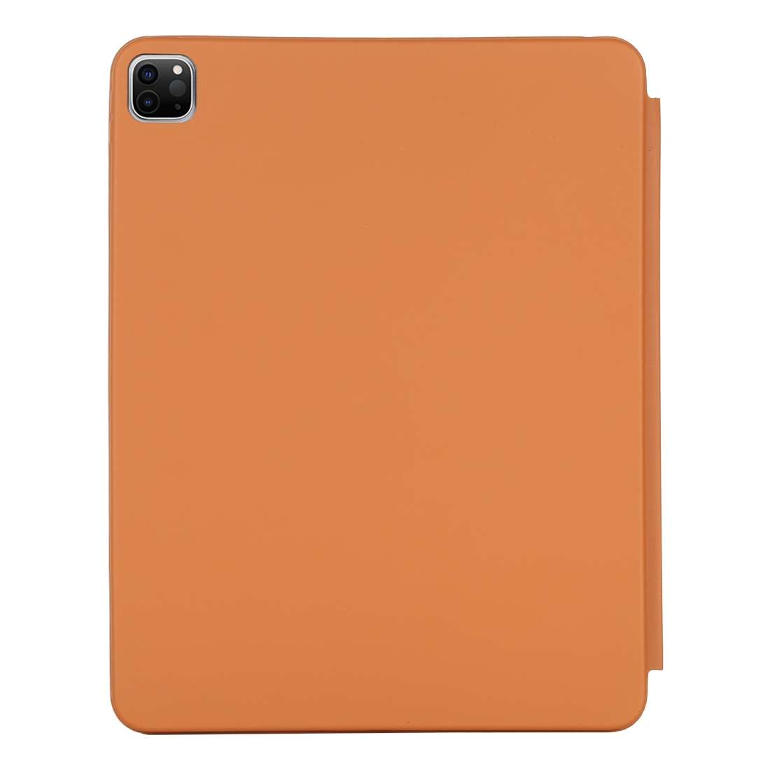 For iPad Pro 12.9 inch (2020/2021) 3-fold Horizontal Flip Smart Leather Tablet Case w ... (Orange)