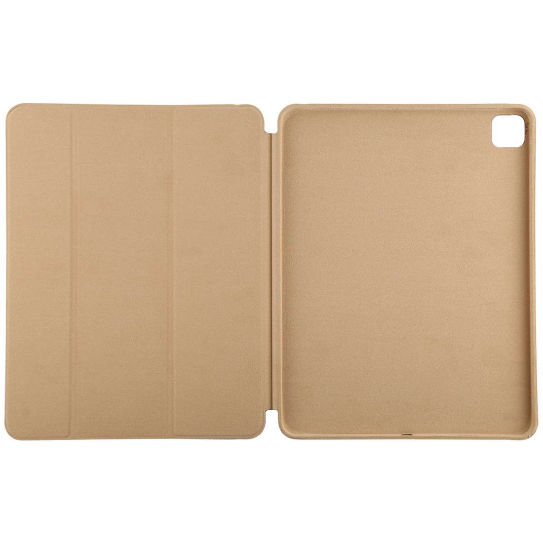 For iPad Pro 12.9 inch (2020/2021) 3-fold Horizontal Flip Smart Leather Tablet Case w ... (Orange)