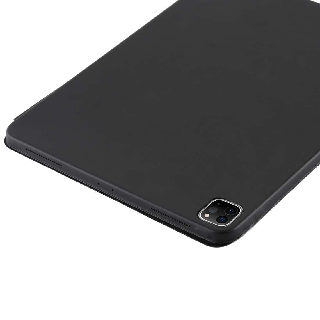 For iPad Pro 12.9 inch (2020/2021) 3-fold Horizontal Flip Smart Leather Tablet Case wi ... (Black)