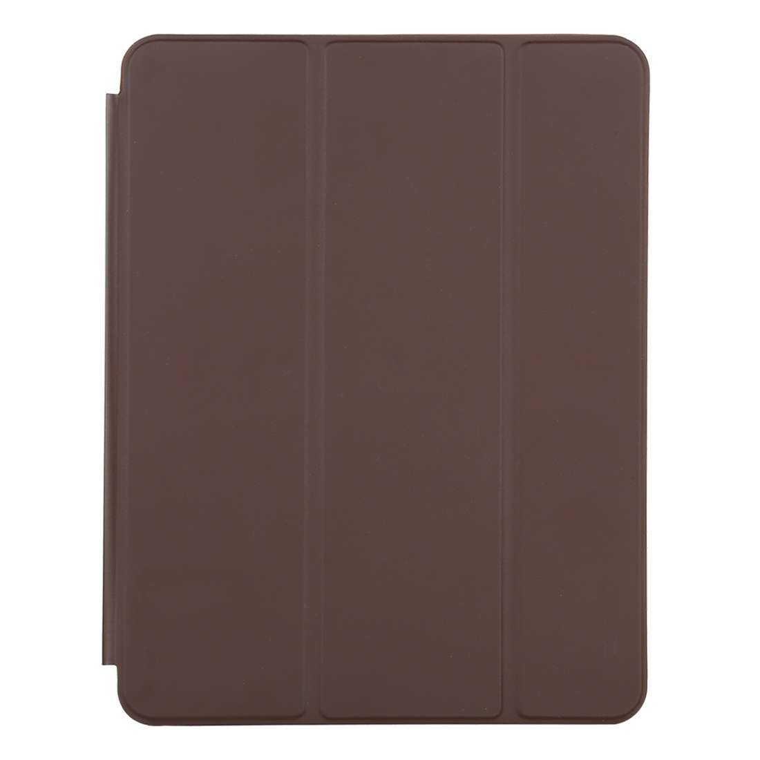 For iPad Pro 12.9 inch (2020/2021) 3-fold Horizontal Flip Smart Leather Tablet Case wi ... (Brown)