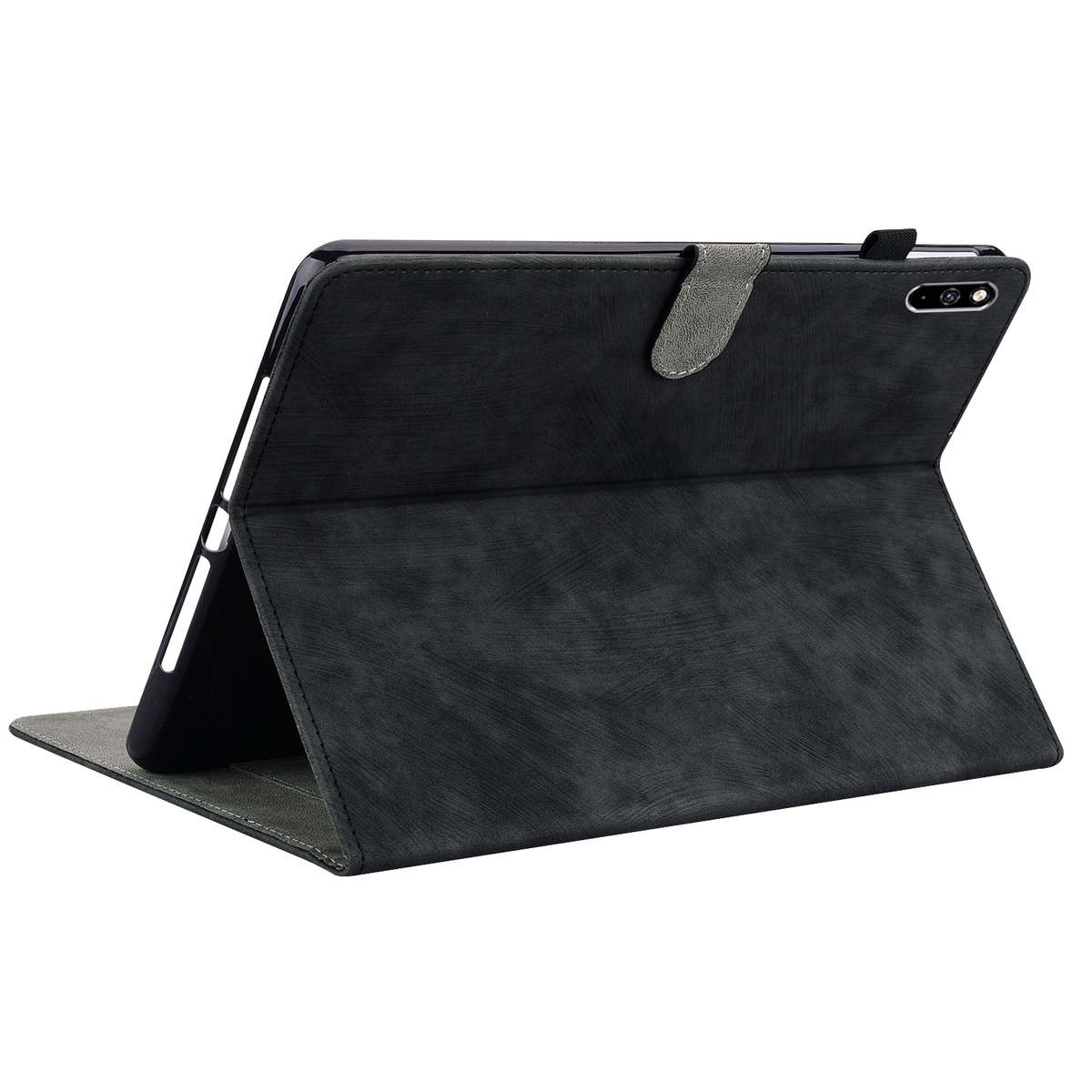 For Huawei MatePad Pro 10.8 2021/2018 Tiger Pattern PU Tablet Case(Black)