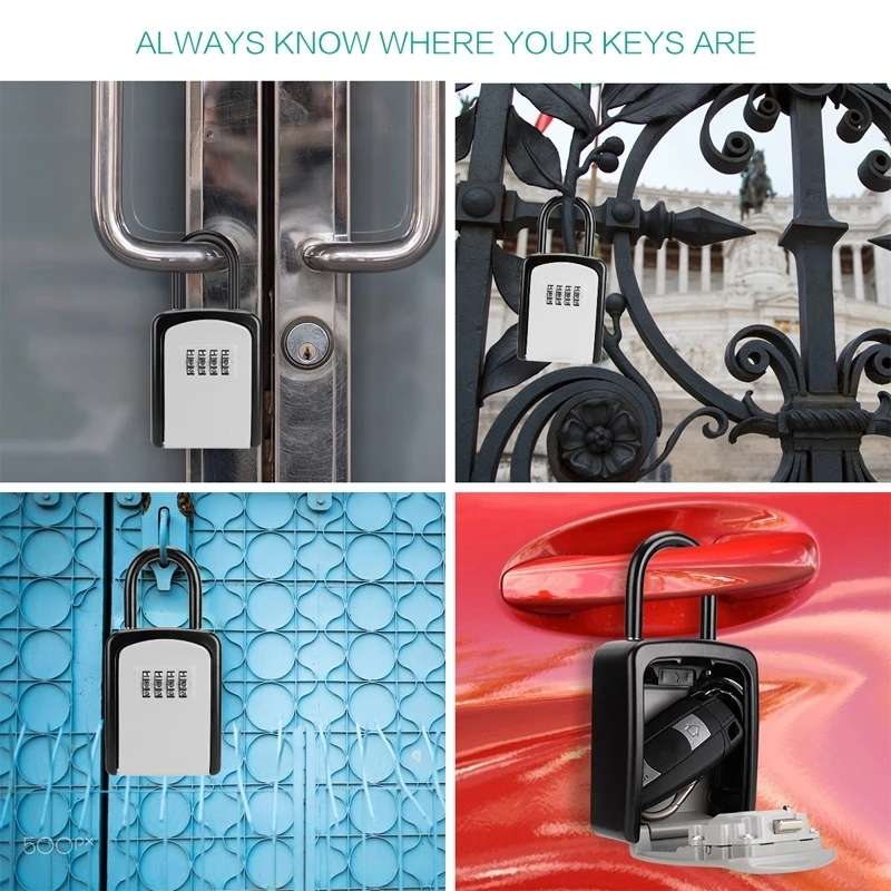 KS6500 Installation-free Hanging Decoration Key Password Box(Orange)