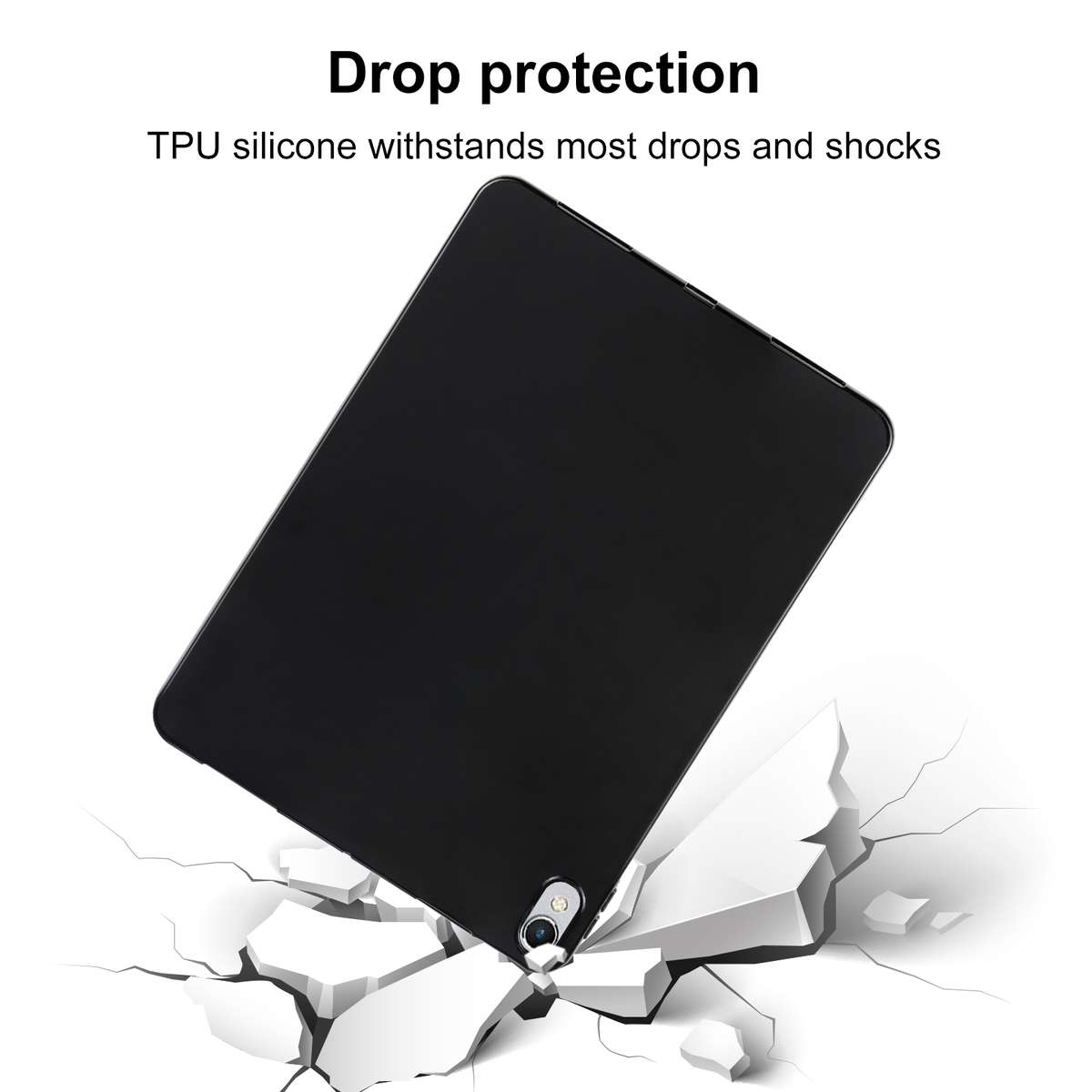 For Huawei MediaPad M5 Lite 8 inch TPU Tablet Case(Black)