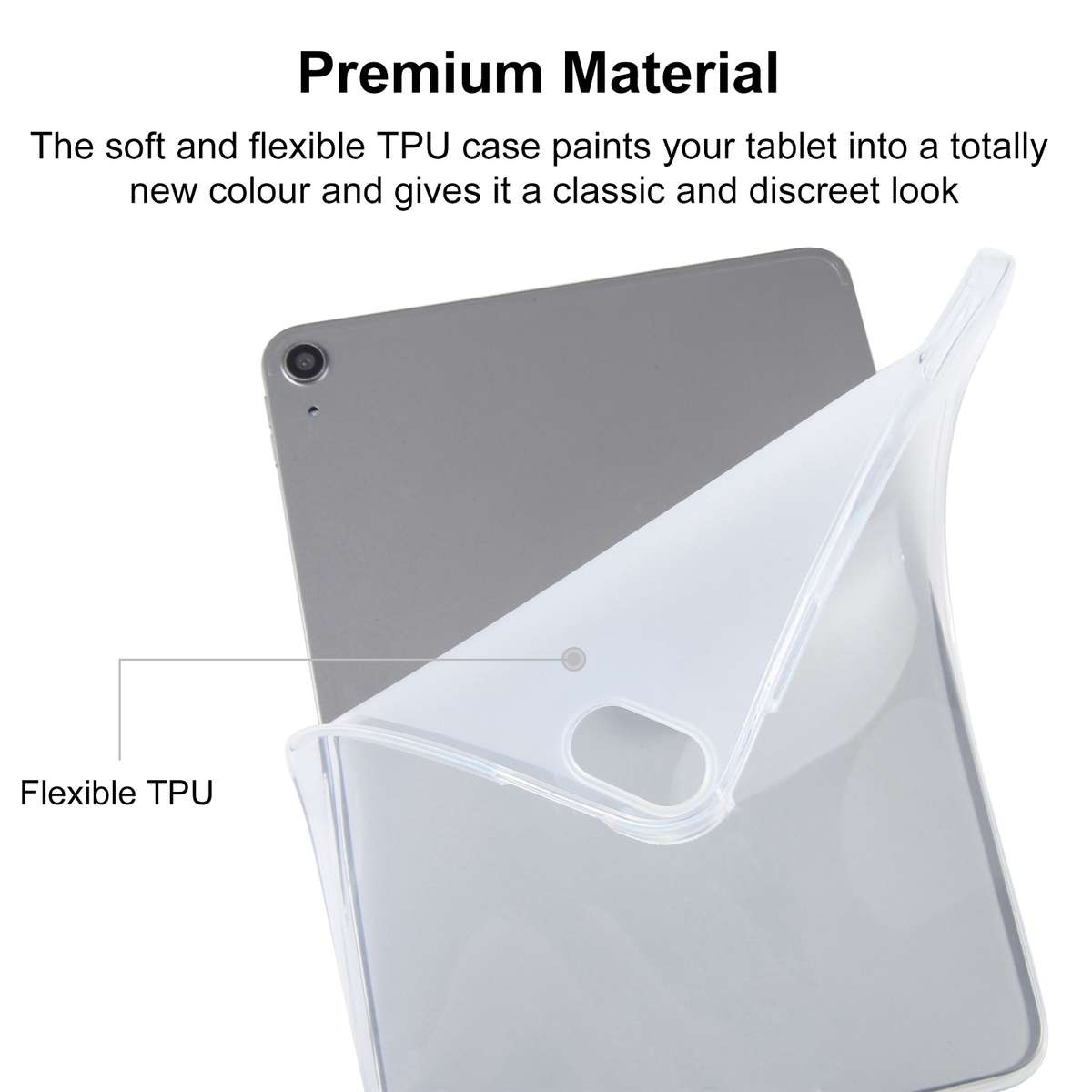 For Huawei MatePad Pro 10.8 2021 5G TPU Tablet Case (Frosted Clear)