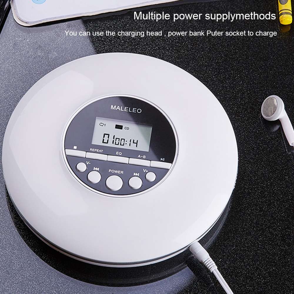 Kecag KC-706 Portable Walkman CD Player(White)