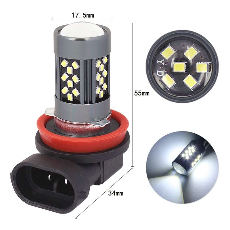 1 Pair H11 12V 7W Continuous Car LED Fog Light(Blue Light)