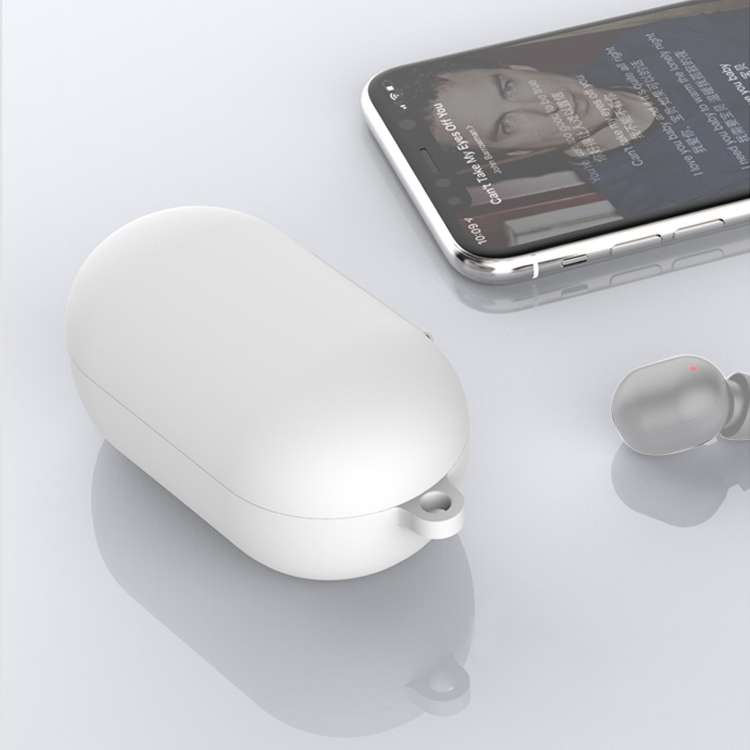For Xiaoimi HAYLOU GT1 Pro Bluetooth Earphone Protective Case with Buckle(Arctic White)