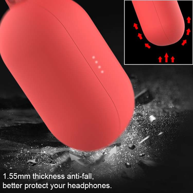 For Xiaoimi HAYLOU GT1 Pro Bluetooth Earphone Protective Case with Buckle(Sky Blue)