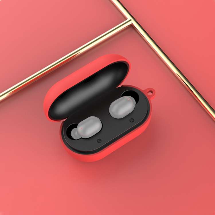 For Xiaoimi HAYLOU GT1 Pro Bluetooth Earphone Protective Case with Buckle(Carmine)
