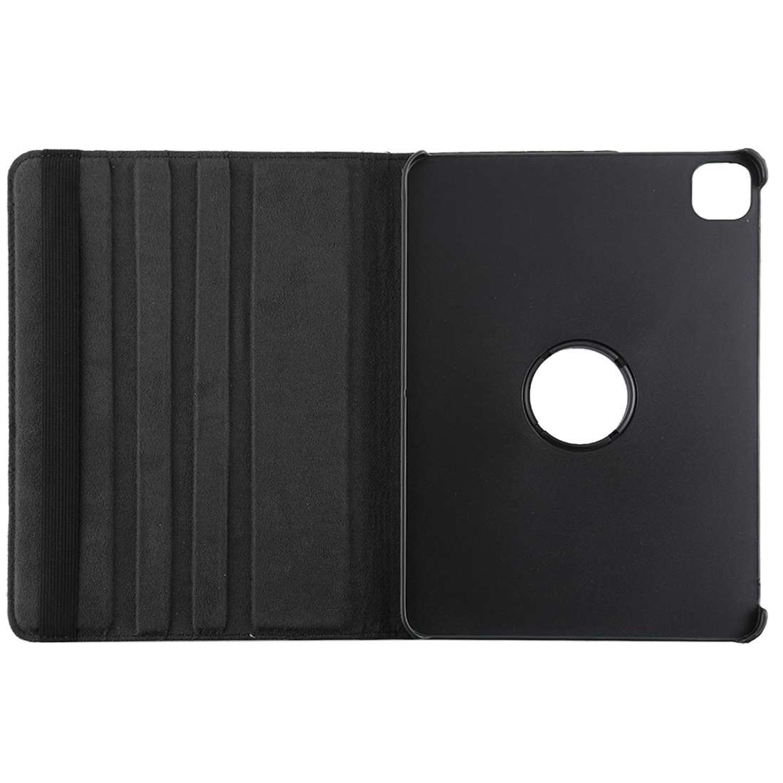 For iPad Air 13 2024 / iPad Pro 12.9 2022 / 2021 / 2020 Litchi Texture Horizontal Flip ... (Black)