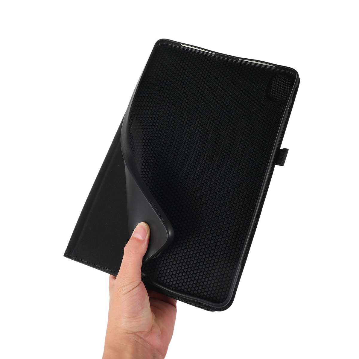 For Honor Pad 8 Fabric PU + TPU Flip Tablet Leather Case(Dark Blue)