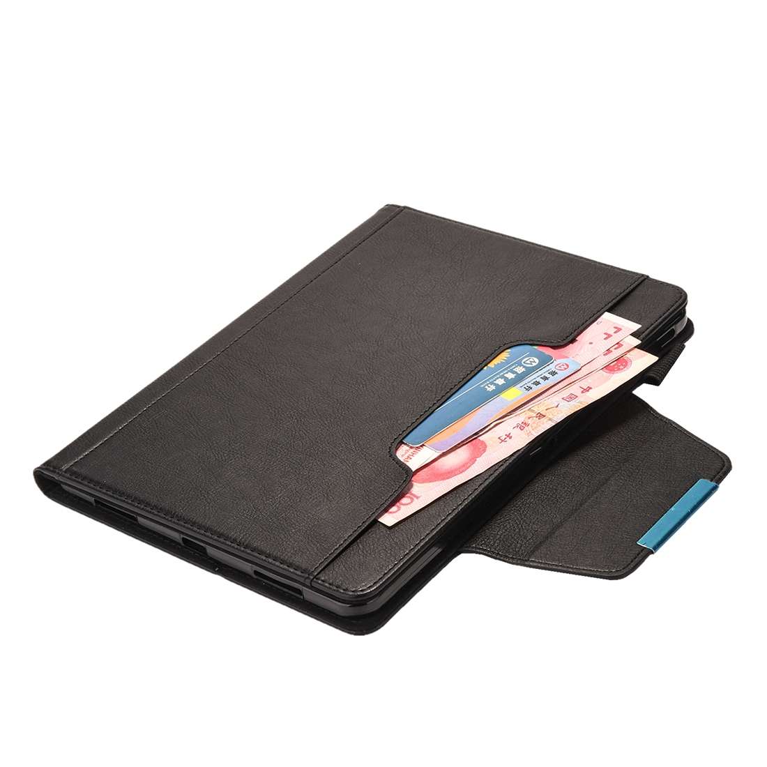 For iPad Pro 11 (2020) & (2018) Big Metal Button Business Tablet PC Protective Leather ... (Black)