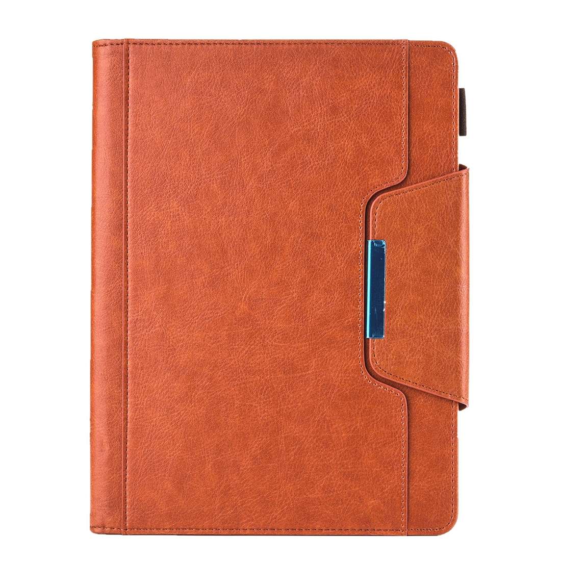 For iPad Pro 11 (2020) & (2018) Big Metal Button Business Tablet PC Protective Leather ... (Brown)