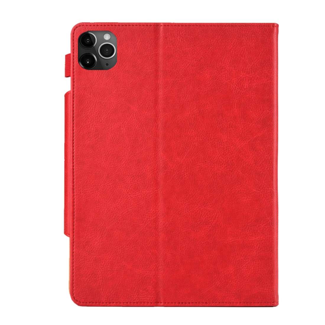 For iPad Pro 11 (2020) & (2018) Big Metal Button Business Tablet PC Protective Leather C ... (Red)
