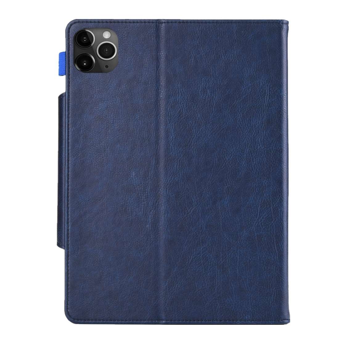 For iPad Pro 11 (2020) & (2018) Big Metal Button Business Tablet PC Protective Leather ... (Blue)