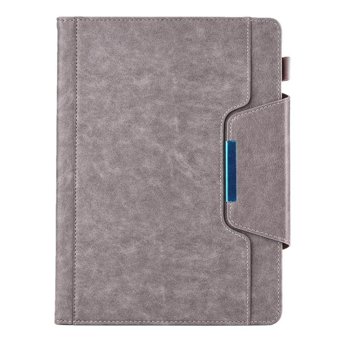 For iPad Pro 11 (2020) & (2018) Big Metal Button Business Tablet PC Protective Leather ... (Gray)