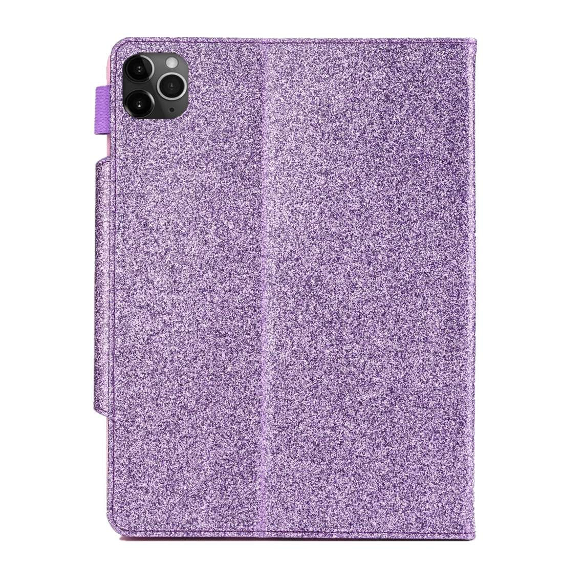 For iPad Pro 11 (2020) & (2018) Big Metal Button Business Tablet PC Protective Leathe ... (Purple)