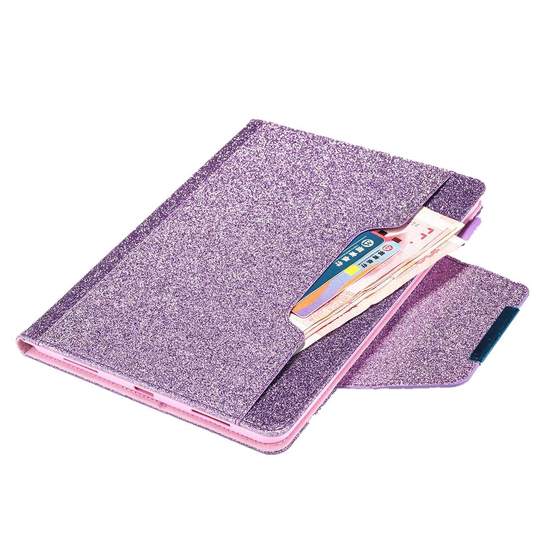 For iPad Pro 11 (2020) & (2018) Big Metal Button Business Tablet PC Protective Leathe ... (Purple)