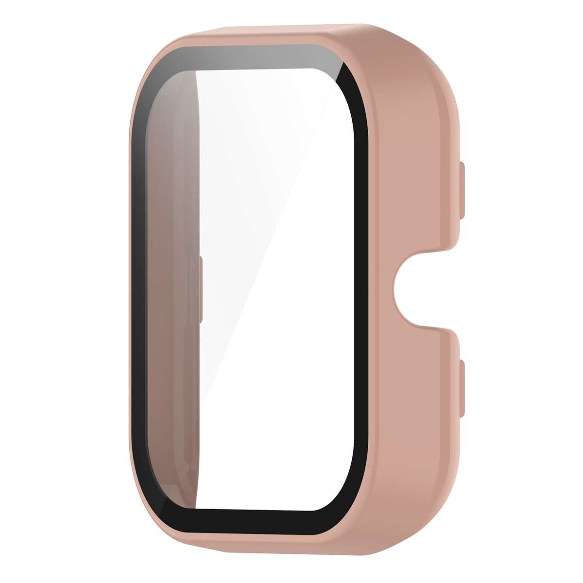 For Amazfit Bip3 / Bip3 Pro PC+ Toughened Film Fully Enclosed Protective Watch Case(Pink)