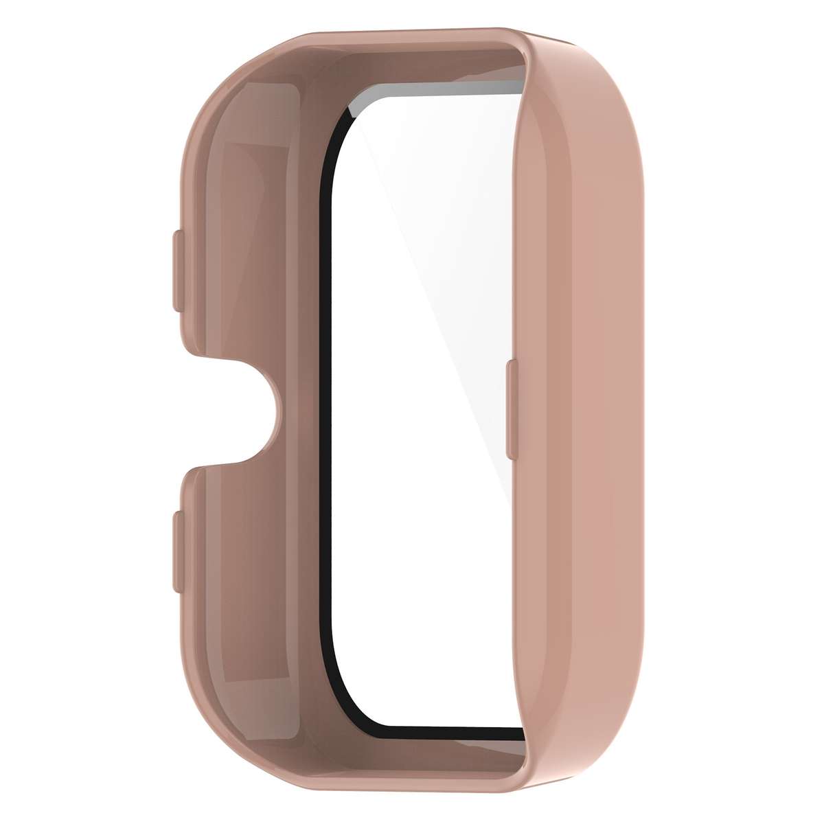For Amazfit Bip3 / Bip3 Pro PC+ Toughened Film Fully Enclosed Protective Watch Case(Pink)