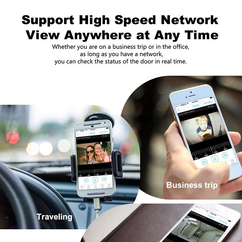 T30 Tuya Smart WIFI Video Doorbell Support Two-way Intercom & Night Vision(Black)