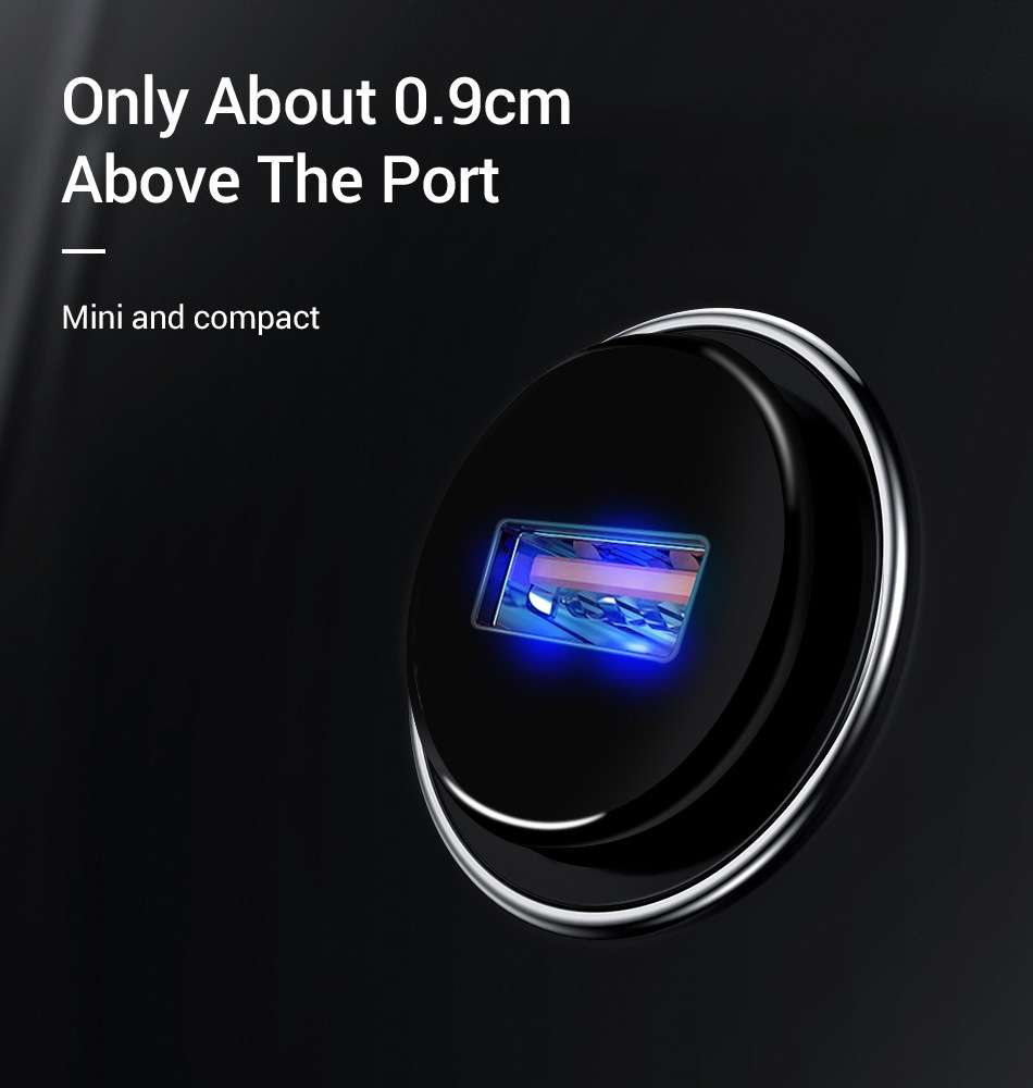 SY-681 Cigarette Lighter Conversion Plug Multi-function USB Car Fast Charger(Black)