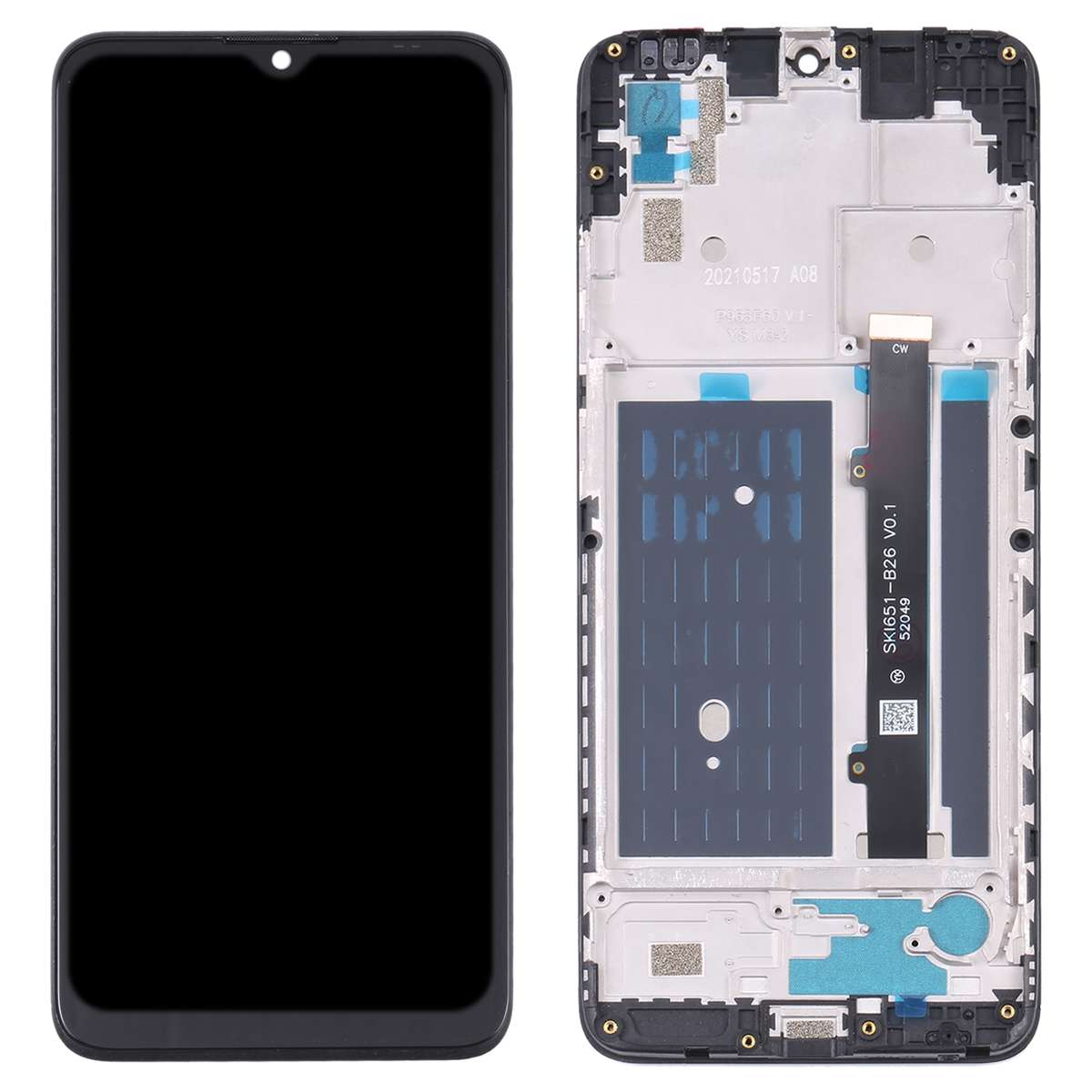 OEM LCD Screen For ZTE Blade A51 Digitizer Full Assembly with Frame