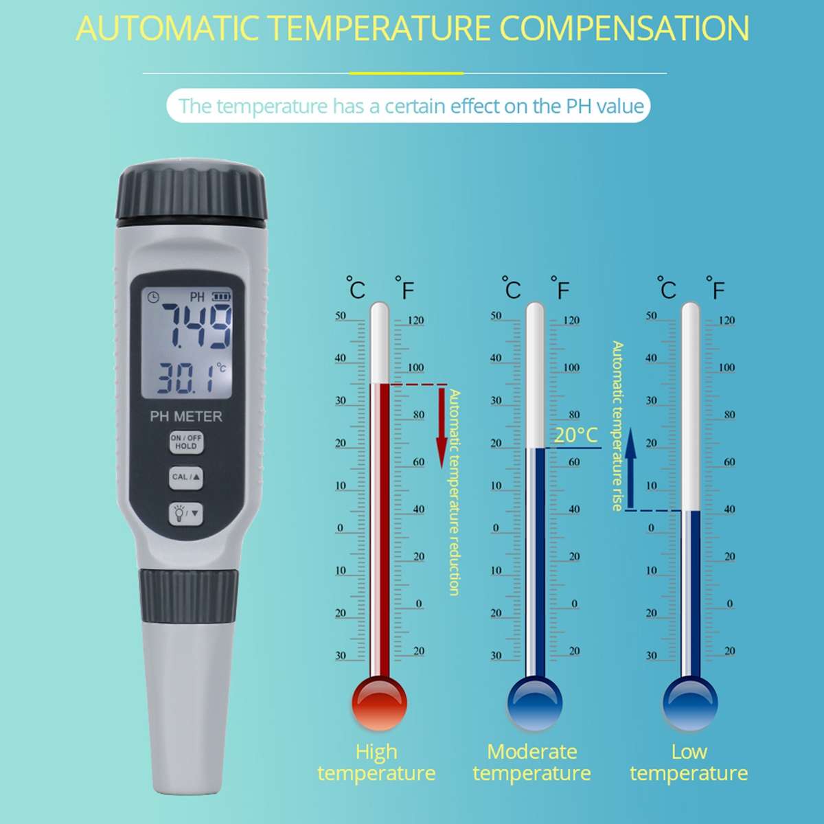 SmartSensor PH818 PH Water Quality Tester Pen