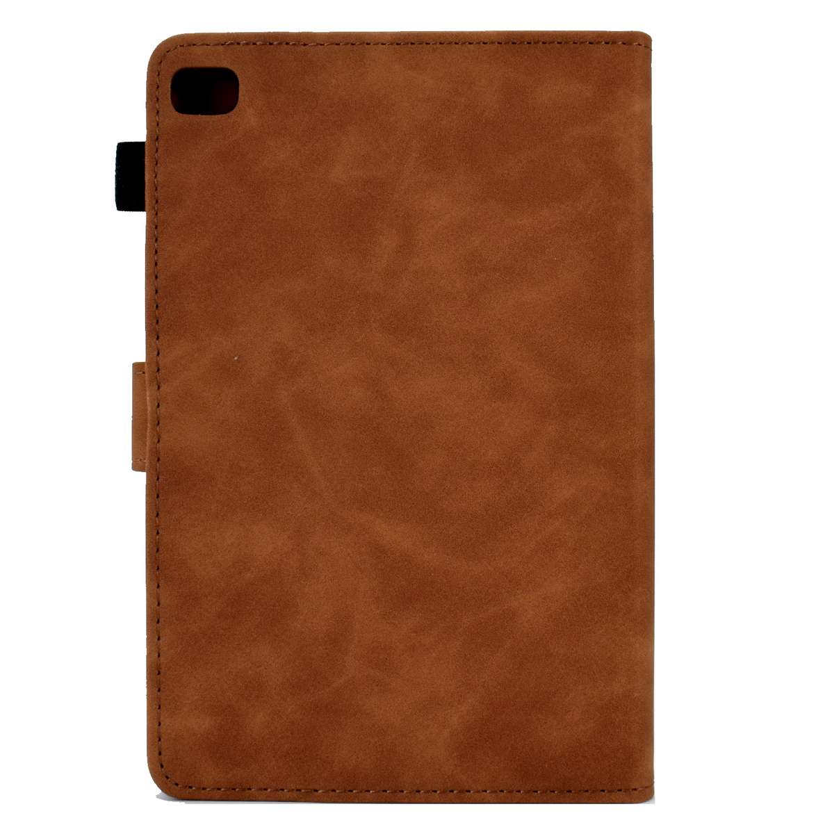 For iPad mini 5/4/3/2/1 Embossed Smile Flip Tablet Leather Smart Case(Red)