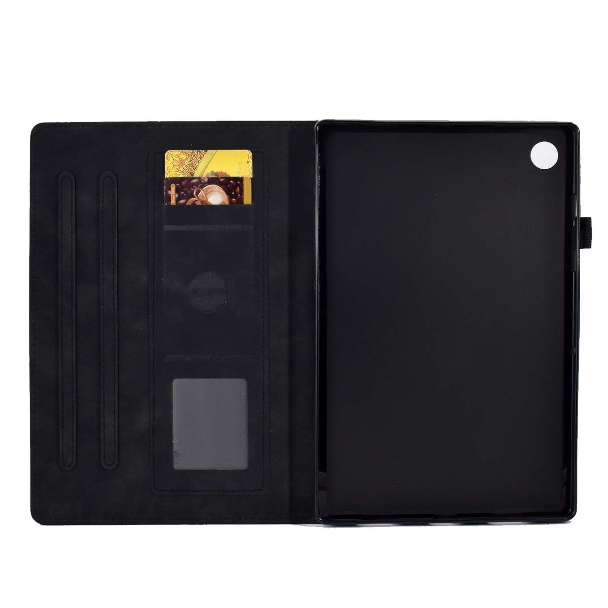 For Huawei MatePad T 10 / T 10s / Honor Pad 6 / X6 Embossed Smile Flip Tablet Leather Case(Black)