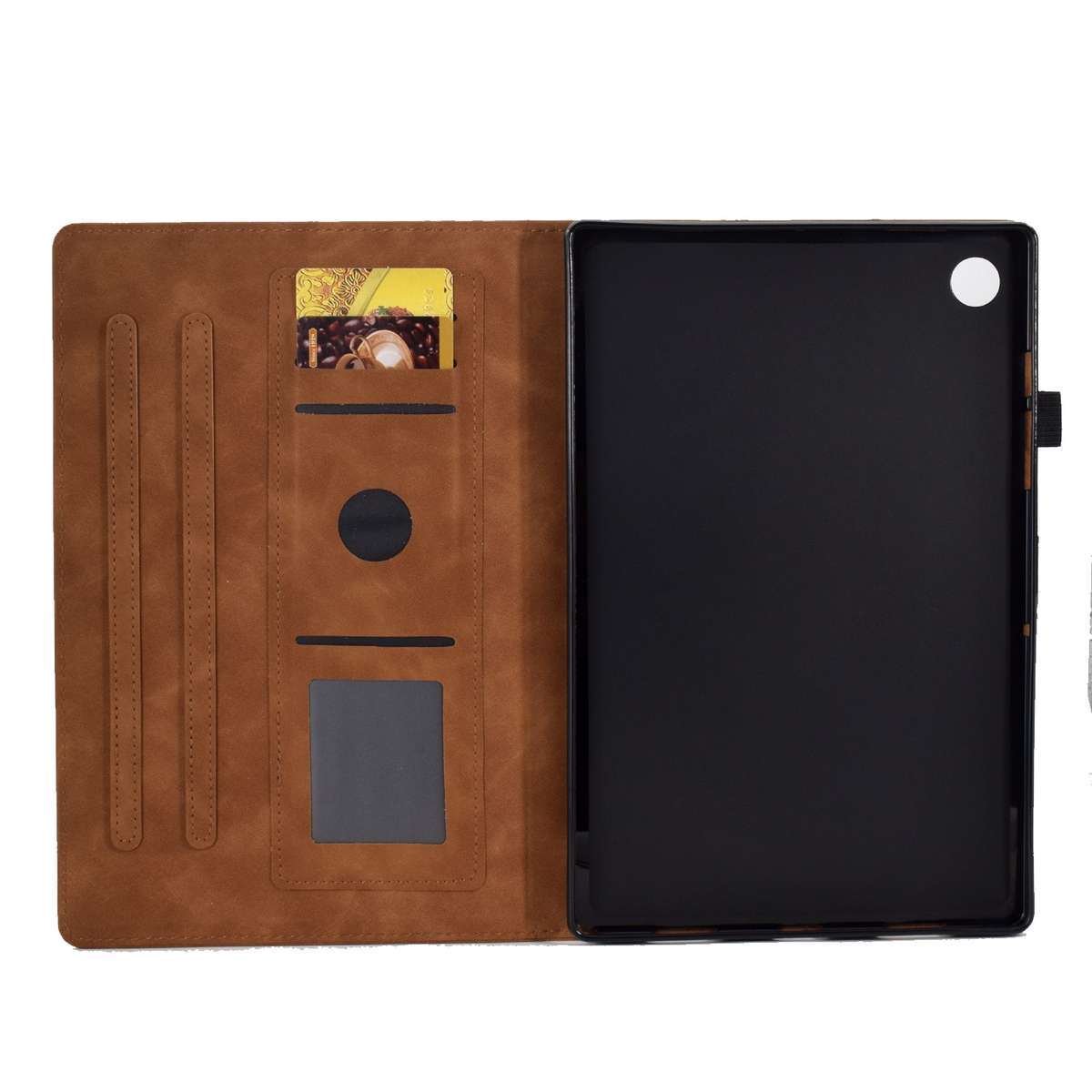 For Huawei MatePad T 10 / T 10s / Honor Pad 6 / X6 Embossed Smile Flip Tablet Leather Case(Brown)