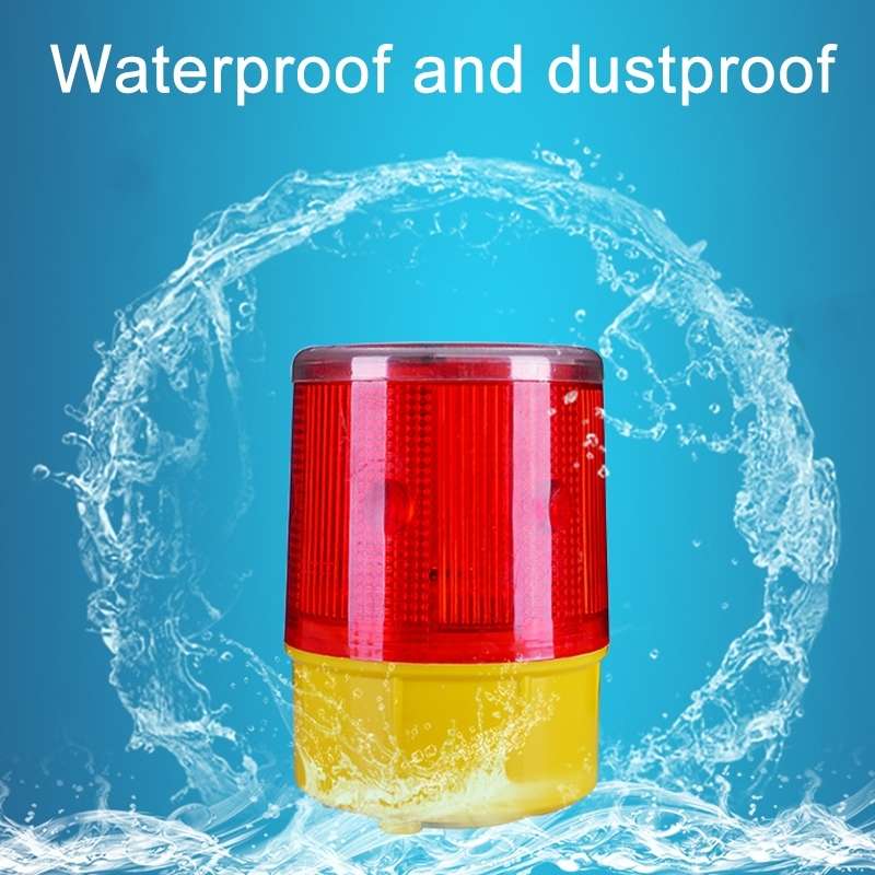 Night Solar Safety Warning Flash Light, Specification:03 Slim Sticks Tied or Inserted(Yellow)