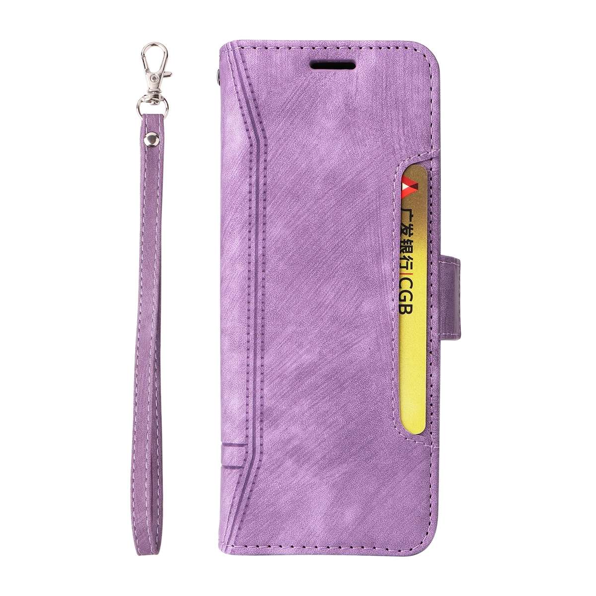 For Samsung Galaxy Z Fold4 BETOPNICE Dual-side Buckle Leather Phone Case(Purple)