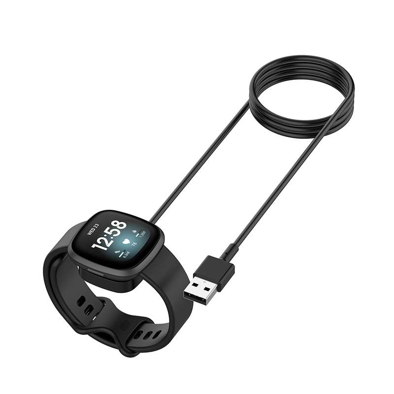 For Fitbit Versa4 Watch Magnetic Charging Cable Length: 30cm