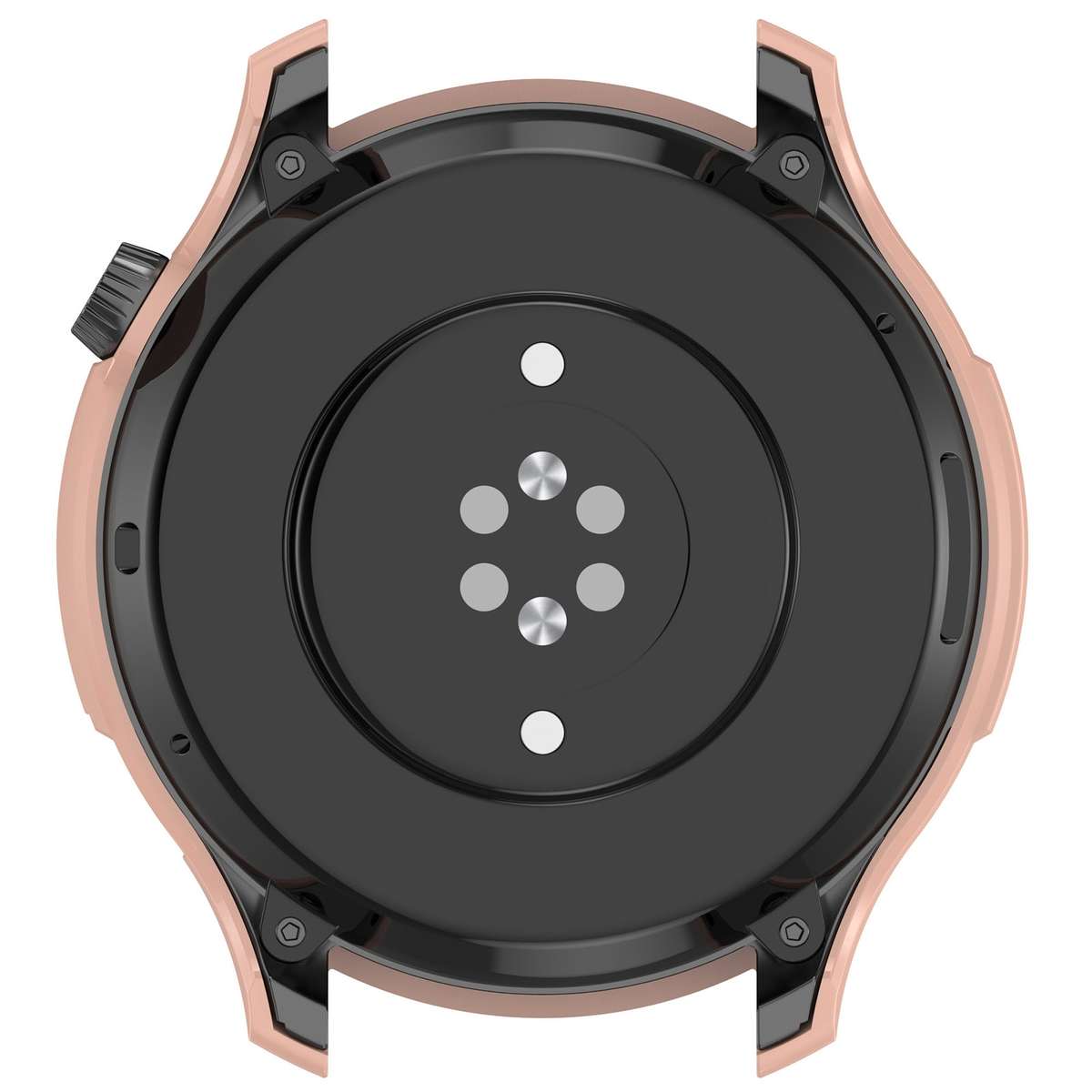 For Amazfit GTR 4 / Amazfit GTR 4 Pro PC + Tempered Glass Integrated Protective Watch Case(Pink)