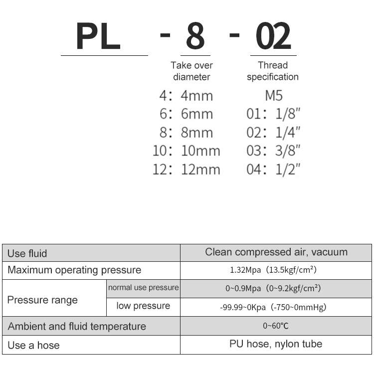 PL10-02 LAIZE Nickel Plated Copper Trachea Quick Fitting Twist Swivel Elbow Lock Female Connector
