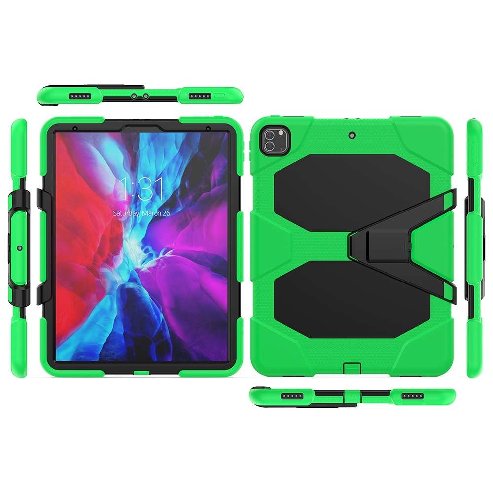 For iPad Pro 12.9 inch (2020) Shockproof Colorful Silicon + PC Protective Tablet Case ... (Green)