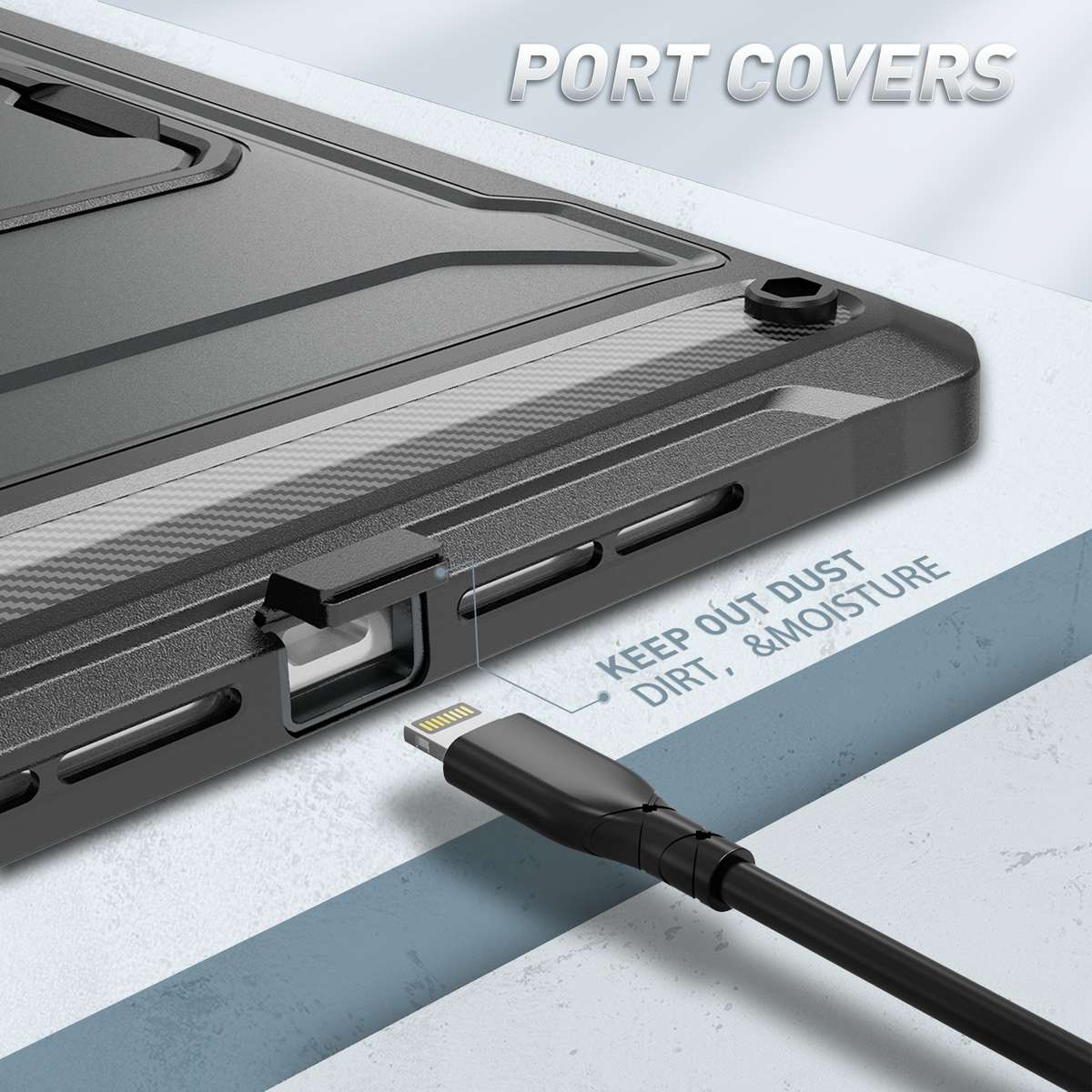 For iPad 10.5 2020 / Air 2019 Explorer Tablet Protective Case with Screen Protector(Metal Grey)